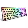 Teclado mecánico compacto 60 % Sharkoon SKILLER SGK50 S4 — USB con cable, distribución QWERTY alemana, retroiluminación RGB, cable de 1,5 m, negro
