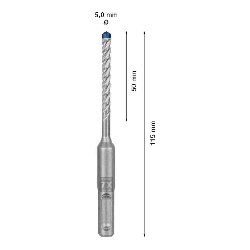 Broca Bosch SDS plus-7X 5 mm 115 mm