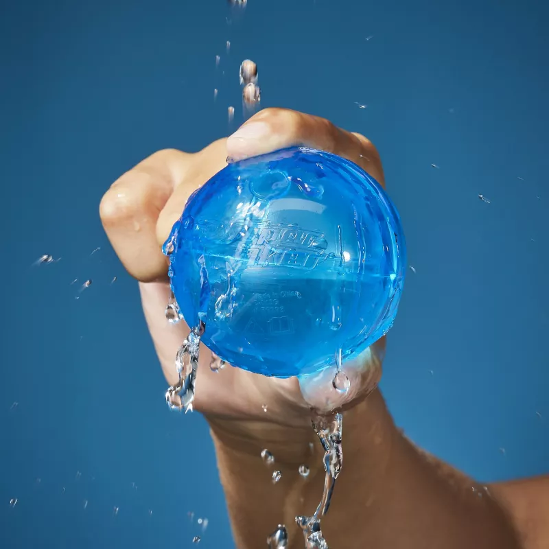 Globos de agua HASBRO Nerf Super Soaker Hydro Balls — depósito de agua incorporado, 6 uds., plástico, azul/amarillo, edad 6+