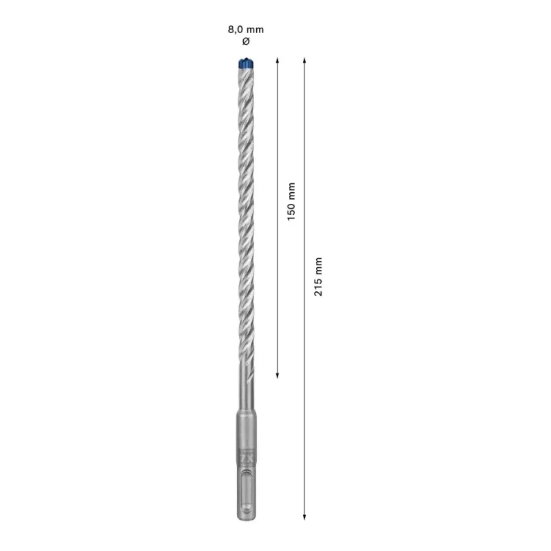 Broca Bosch SDS plus-7X 8mm 215mm