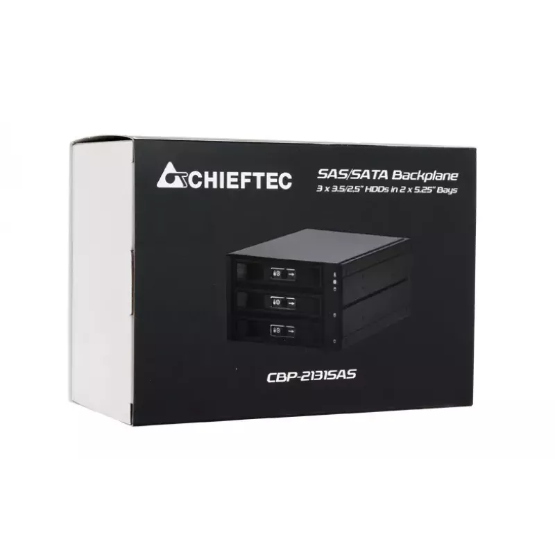Chieftec CBP-2131SAS bandeja portadora para unidad extraíble negra