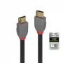 Lindy Cable HDMI Ultra High Speed de 1 m, Anthra Line, 1 m, HDMI Type-A (estándar), HDMI Type-A (estándar), 3D, 48 Gbit/s, Negro