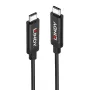 Lindy Cable USB 3.2 Gen 2 C/C activo de 5 m, 5 m, USB C, USB C, USB 3.2 Gen 2 (3.1 Gen 2), 10 Gbit/s, Negro