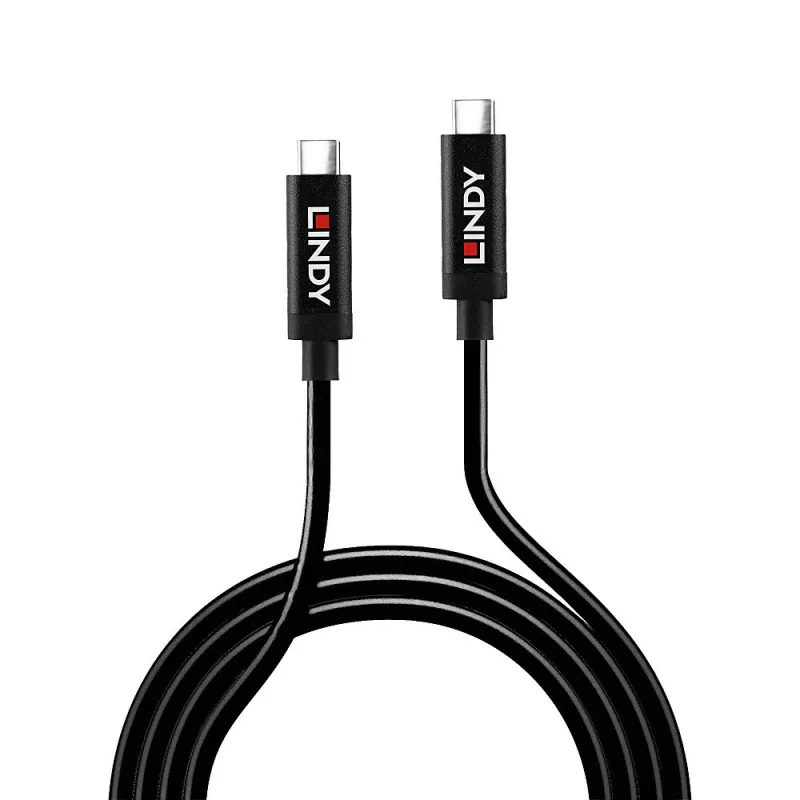 Lindy Cable USB 3.2 Gen 2 C/C activo de 5 m, 5 m, USB C, USB C, USB 3.2 Gen 2 (3.1 Gen 2), 10 Gbit/s, Negro