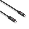 Lindy Cable USB 3.2 Gen 2 C/C activo de 5 m, 5 m, USB C, USB C, USB 3.2 Gen 2 (3.1 Gen 2), 10 Gbit/s, Negro
