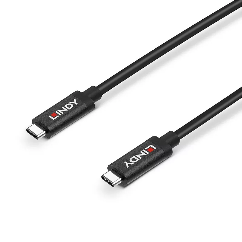 Lindy Cable USB 3.2 Gen 2 C/C activo de 5 m, 5 m, USB C, USB C, USB 3.2 Gen 2 (3.1 Gen 2), 10 Gbit/s, Negro