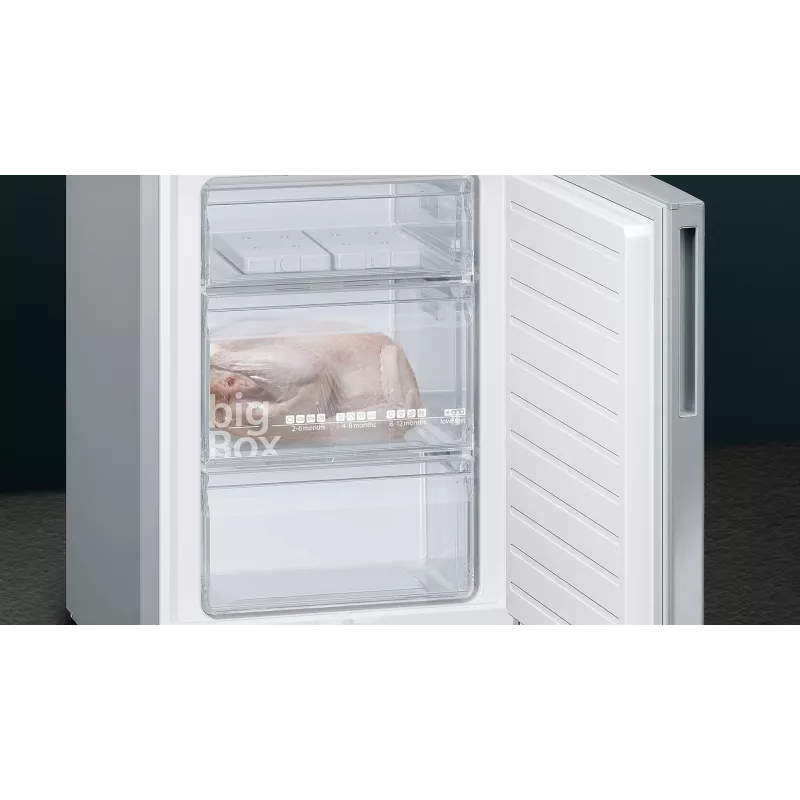 Siemens iQ500 KG39EAICA Frigorífico combi independiente 343 L Plata
