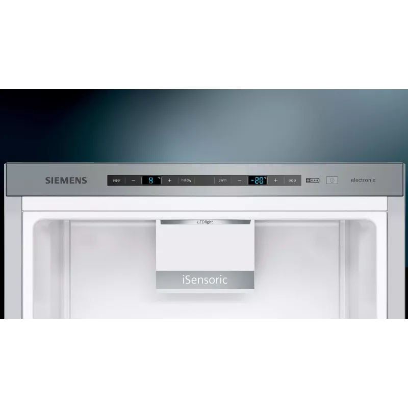 Siemens iQ500 KG39EAICA Frigorífico combi independiente 343 L Plata