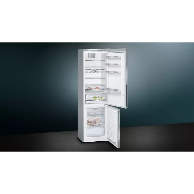 Siemens iQ500 KG39EAICA Frigorífico combi independiente 343 L Plata