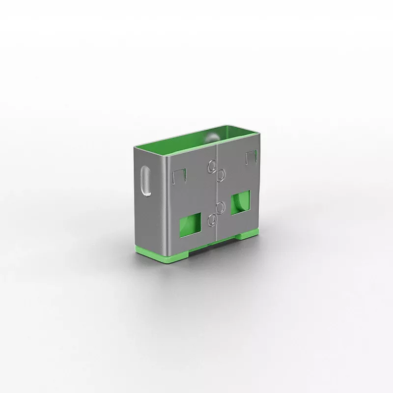 Lindy Bloqueador de puerto USB (sin llave) – Paquete de 10, código de color: Verde