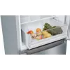 Bosch Serie 2 KGN33NLEB frigorífico combi, libre instalación, 279 l, No Frost, E, acero inoxidable