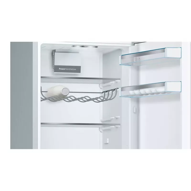 Bosch Serie 6 KGE36AICA frigorífico-congelador combinado independiente 308 l acero inoxidable