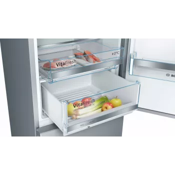 Bosch Serie 6 KGE39ALCA frigorífico-congelador combinado independiente 343 l acero inoxidable