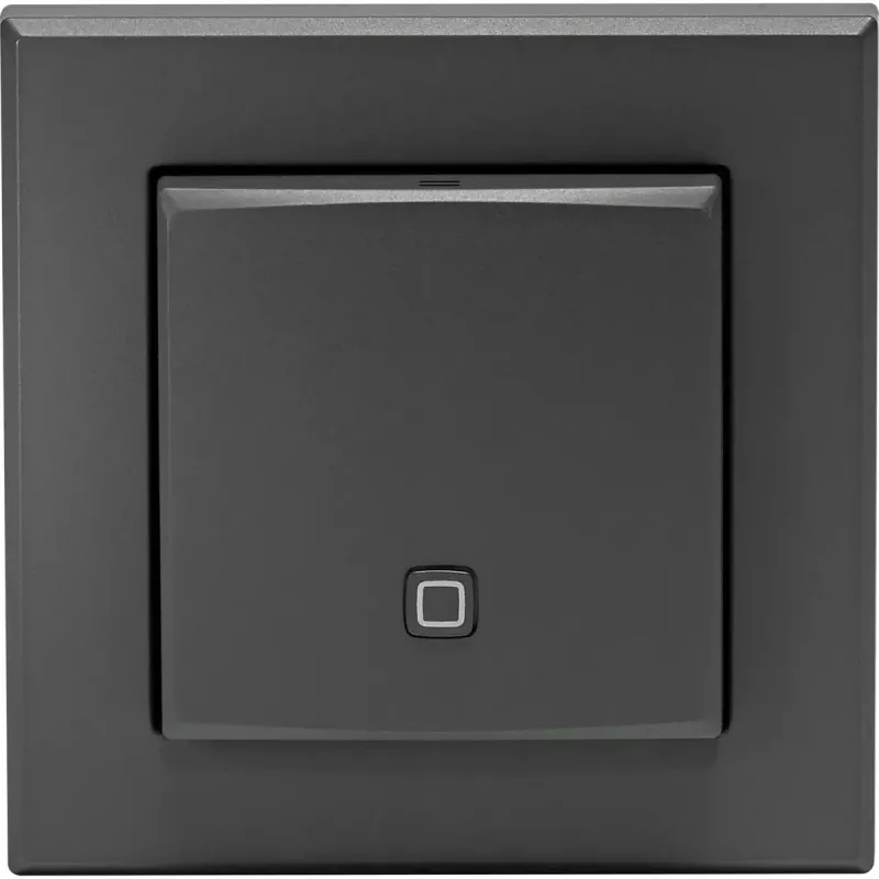 Sensor de temperatura y humedad interior HomeMatic HmIP‑STH‑A antracita, sensor inalámbrico para smart home