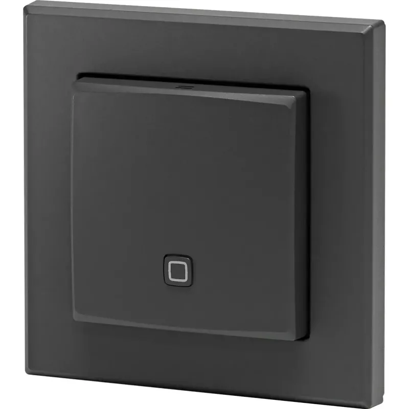 Sensor de temperatura y humedad interior HomeMatic HmIP‑STH‑A antracita, sensor inalámbrico para smart home