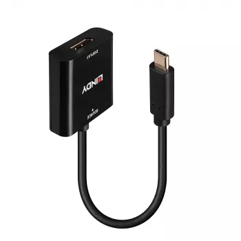Convertidor Lindy USB Type-C a DisplayPort 4K144, USB Type-C, salida DisplayPort, 3840 x 2160 píxeles