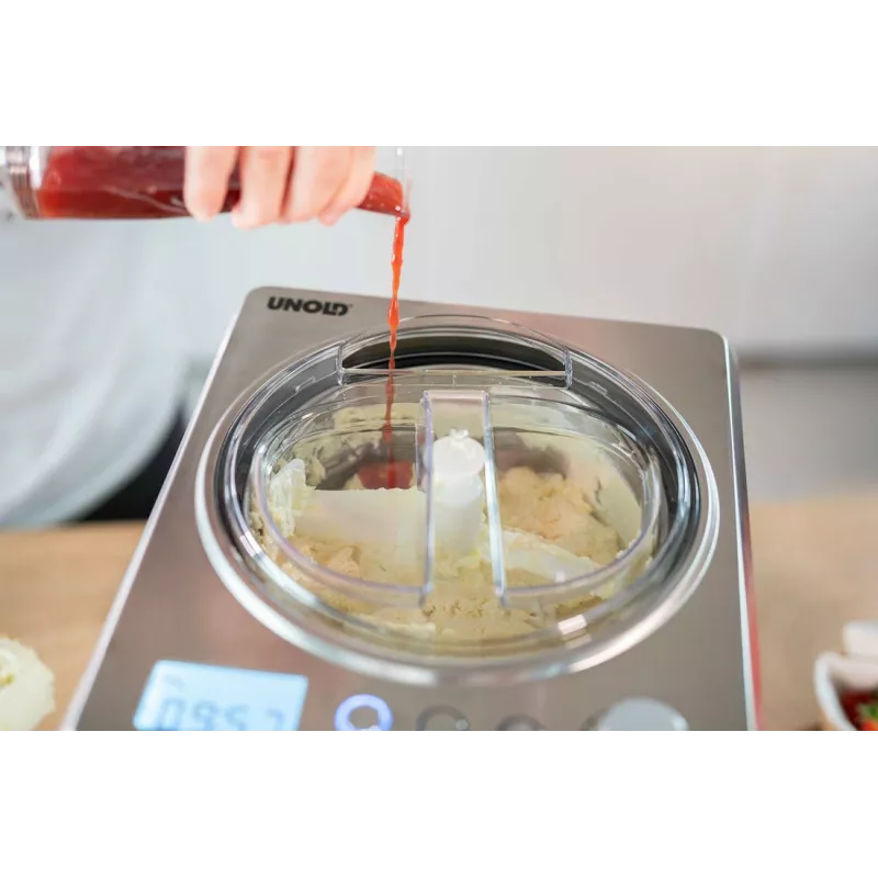 Unold 48872 máquina de helados máquina de helados con compresor 2 l 180 W acero inoxidable