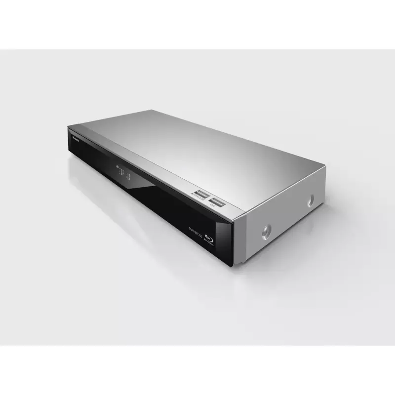 Panasonic DMR-BST765AG grabador Blu-ray 3D con disco duro de 500 GB, plateado/negro