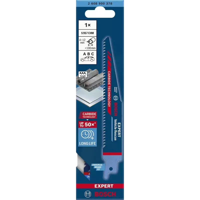 Bosch 2 608 900 378 hoja de sierra de calar/marquetar/sable hoja de sierra sable acero al carbono (HCS) 1 ud.