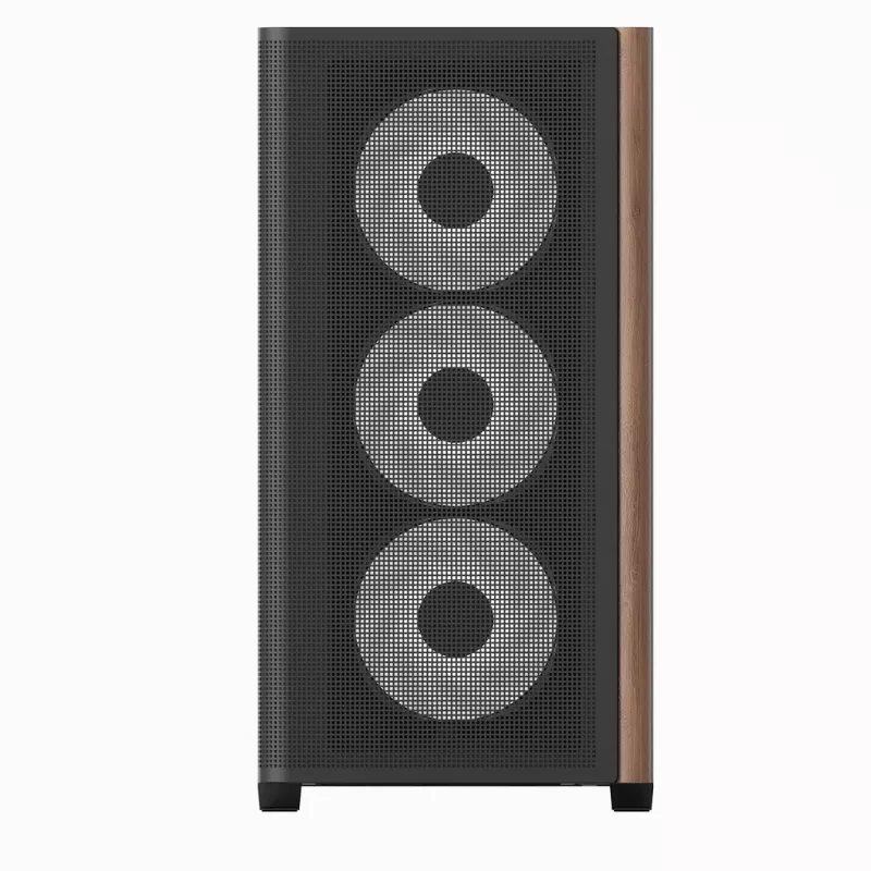 PC mini torre Aerocool D301A negro madera fuente de alimentación ATX