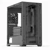 PC mini torre Aerocool D301A negro madera fuente de alimentación ATX