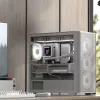 PC mini torre Aerocool D301A negro madera fuente de alimentación ATX