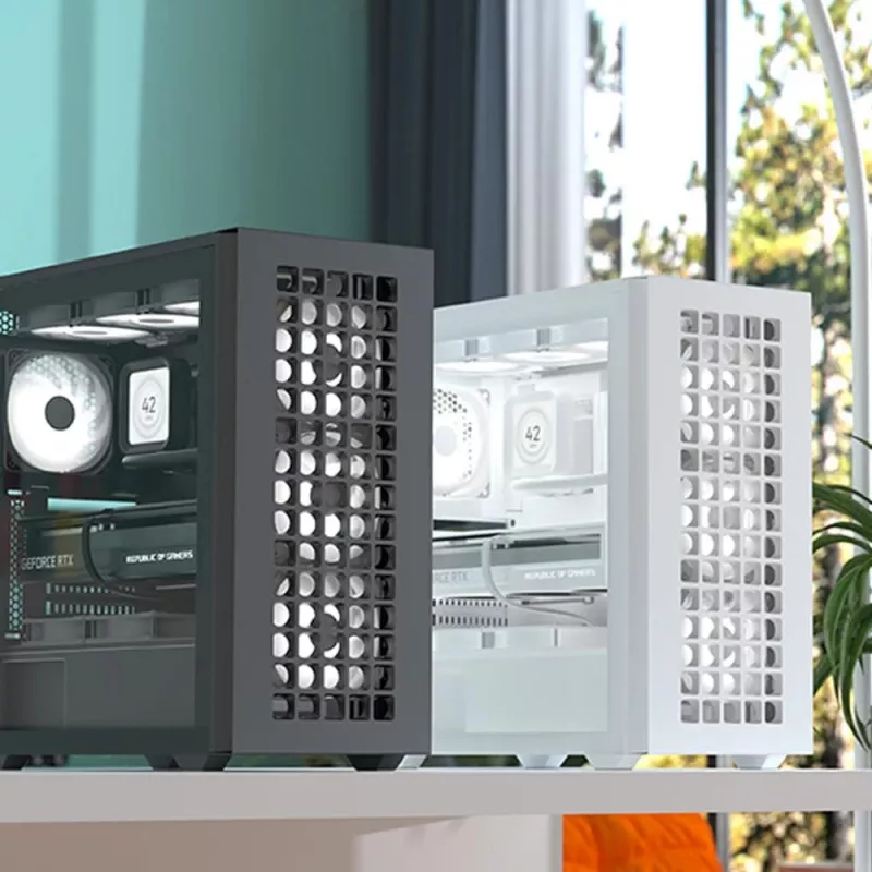 Aerocool D502A torre semitorre blanca