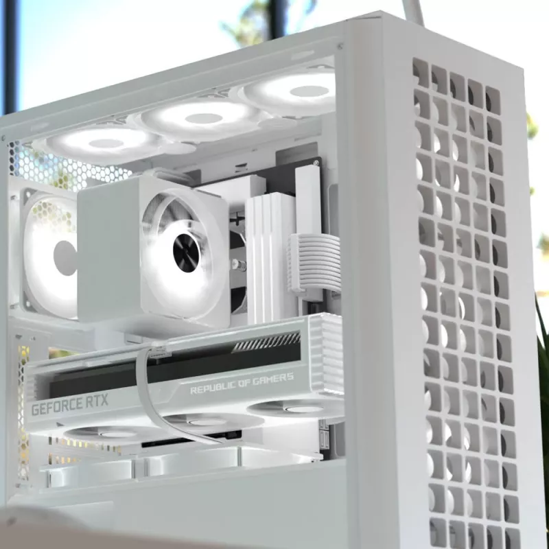 Aerocool D502A torre semitorre blanca