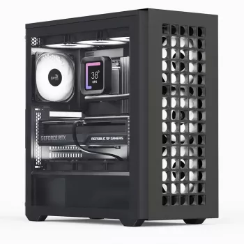 Aerocool D502A torre semitorre negra
