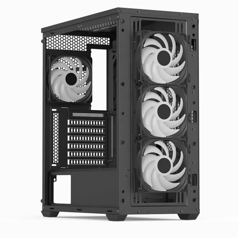 Aerocool D502A torre semitorre negra