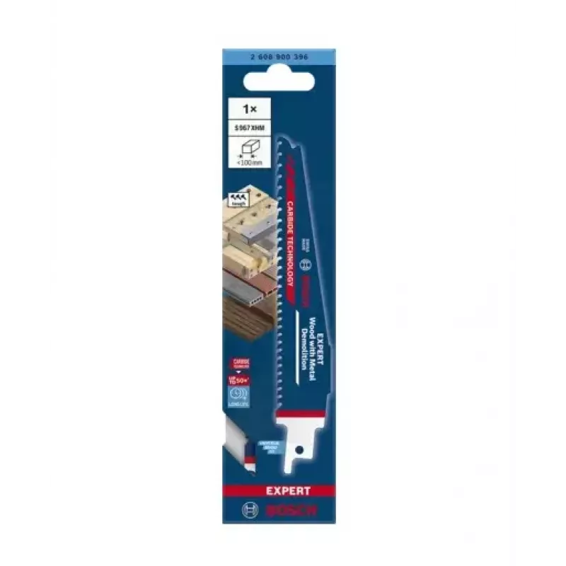 Bosch 2 608 900 396 hoja de sierra de calar/curva/sable hoja de sierra sable metal duro 1 ud.