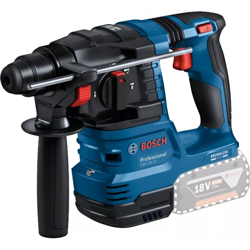 Kit combo con batería GSB 18V-45 + GWS 18V-10 + GBH 18V-22, martillo perforador