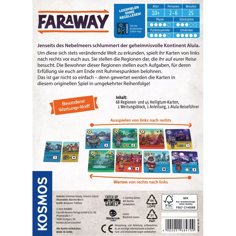 Kosmos Faraway 25 min Juego de cartas