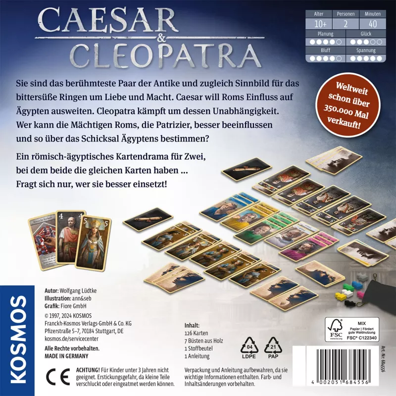 Kosmos Caesar & Cleopatra 40 min Juego de cartas Estrategia