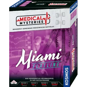 Kosmos Medical Mysteries - Miami Flatline 60 min Juego de mesa Deducción
