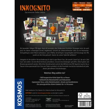Kosmos Masters of Crime - Inkognito 150 min Juego de mesa Detective