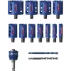 Bosch 2 608 900 447 Expert Tough Material juego de sierras de corona, 14 uds., 20–76 mm