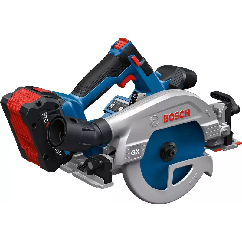 Sierra circular a batería Bosch GKS 18V-57-2 GX Professional 06016C1000, 18 V, hoja de 165 mm, orificio de 20 mm, solo (sin batería ni cargador), azul/negro
