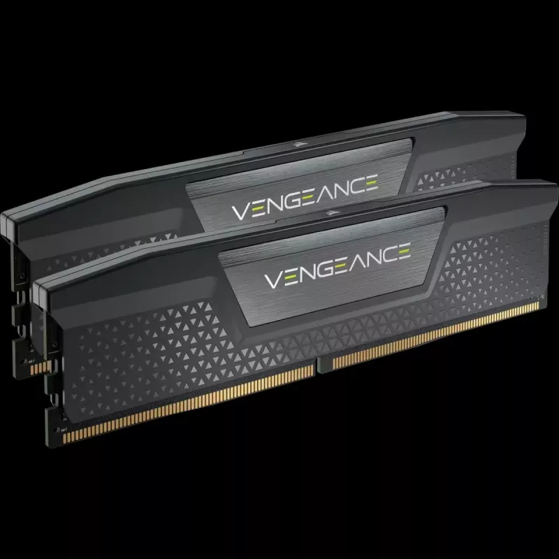 Memoria CORSAIR 64 GB – DDR5 (2x32 GB) DRAM 6600 MT/s CL32 kit de memoria – negra Vengeance