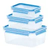 EMSA 508566 Fiambrera rectangular Set Transparente 3 uds.