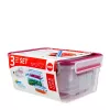 EMSA 508566 Fiambrera rectangular Set Transparente 3 uds.