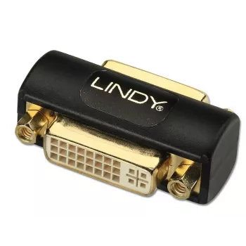 Adaptador DVI conector hembra a conector hembra Lindy Premium 41233