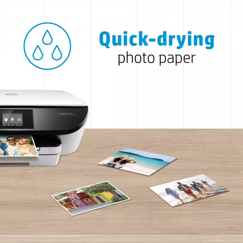 HP Papel fotográfico Everyday, brillante, 200 g/m², 10 x 15 cm (101 x 152 mm), 100 hojas