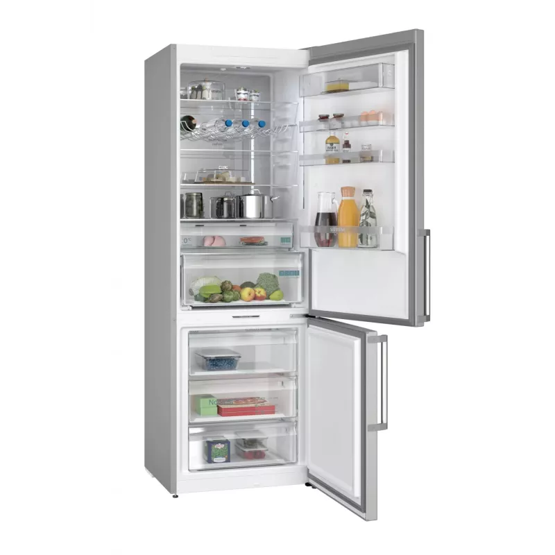 Siemens iQ500 KG49NAICT Frigorífico combi congelador de libre instalación 440 L acero inoxidable