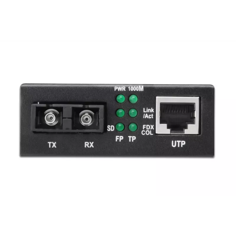 DIGITUS Professional Conversor de medios Gigabit, RJ45 / SC (DN-82121-1)