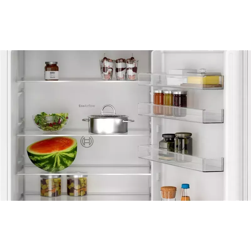 Frigorífico-congelador integrable Bosch KBN96NSE0 — 383 L totales, 285 L refrigeración, 98 L congelación, NoFrost, puerta reversible, 34 dB, blanco