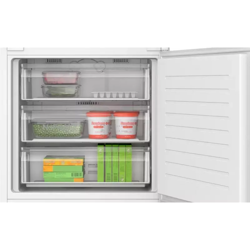 Frigorífico-congelador integrable Bosch KBN96NSE0 — 383 L totales, 285 L refrigeración, 98 L congelación, NoFrost, puerta reversible, 34 dB, blanco