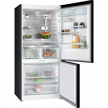 Bosch Serie 8 KGP86AXB0N Frigorífico-congelador independiente 621 L negro, acero inoxidable