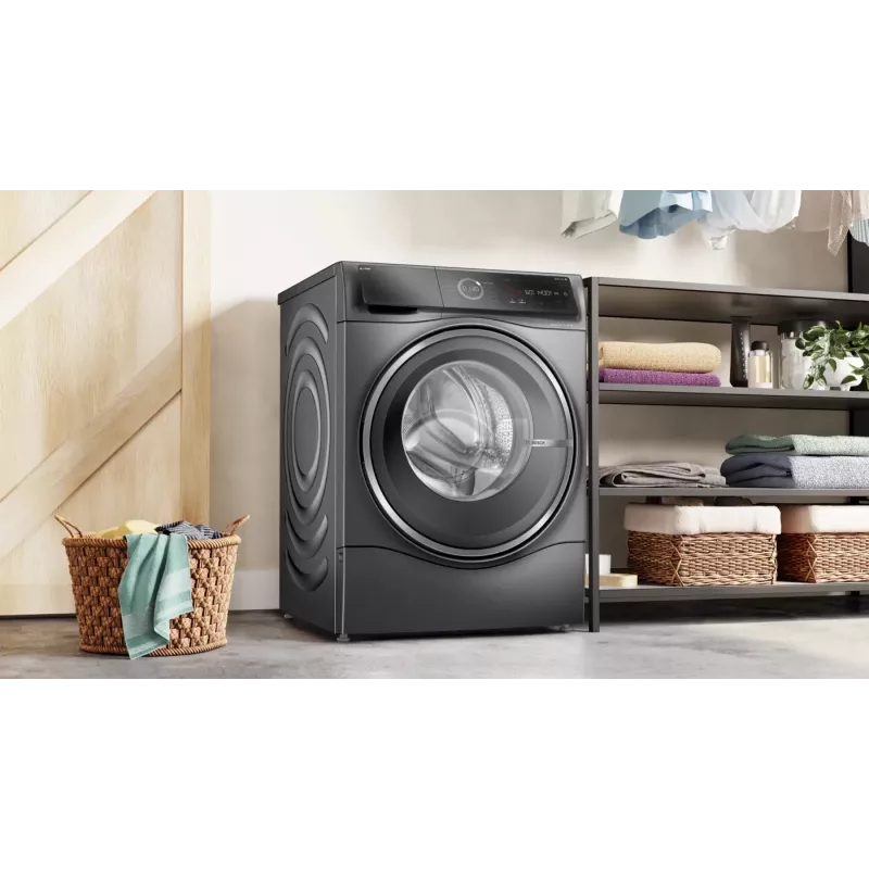 Lavadora-secadora Bosch Serie 8 WNC254AS0 Independiente Carga frontal Acero inoxidable