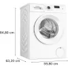 Lavadora Bosch Serie 2 WGE02420 Carga frontal 7 kg 1351 rpm Blanco